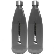 Kit 2X Squezze Pl�stica com Inox - 700ml Fum� - NewNutrition