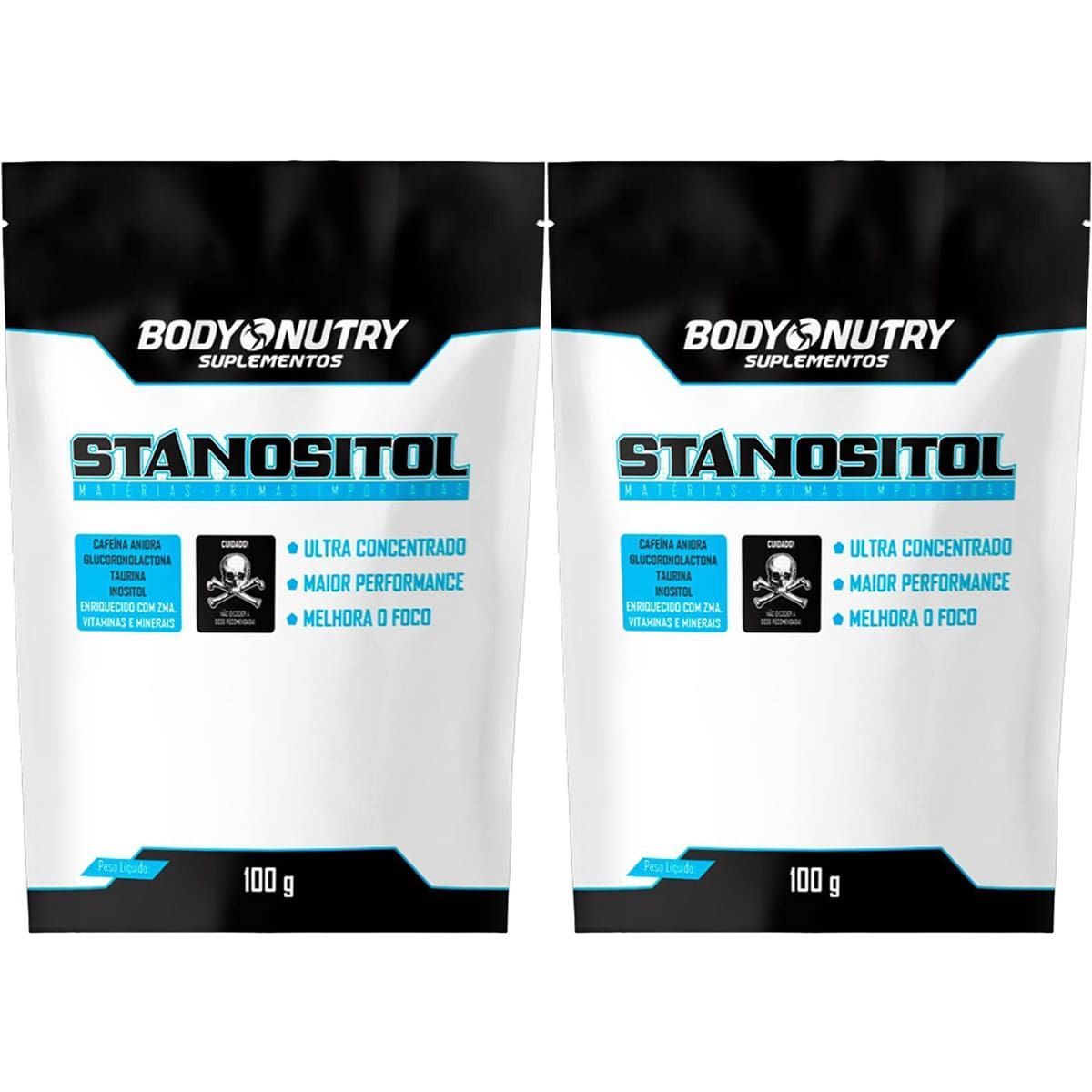 Kit 2X Stanositol Pr� Treino Refil - 100g Frutas Vermelhas  - Body Nutry