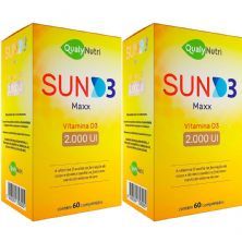 Kit 2X Sun D3 Maxx - 60 Comprimidos -  QualyNutri