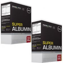 Kit 2X Super Albumin - 500g Morango c/ Banana - Probi�tica