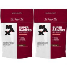 Kit 2X Super Gainers Anticatabolic  - 3.000g Chocolate - Max Titanium