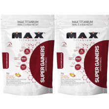 Kit 2X Super Gainers Anticatabolic  - 3.000g Vitamina de Frutas - Max Titanium