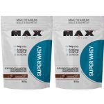 Kit 2X Super Whey - 900g Chocolate Refil - Max Titanium