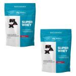 Kit 2X Super Whey - 900g Morango Refil - Max Titanium