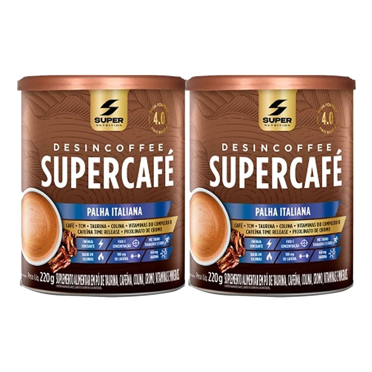 Kit 2X Supercaf� - 220g Palha Italiana - Desinch�