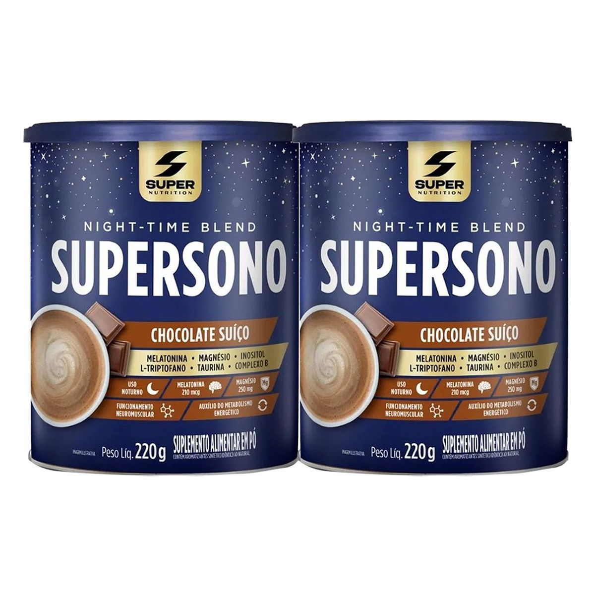 Kit 2X SuperSono - 220g Chocolate Su��o - Desinch�