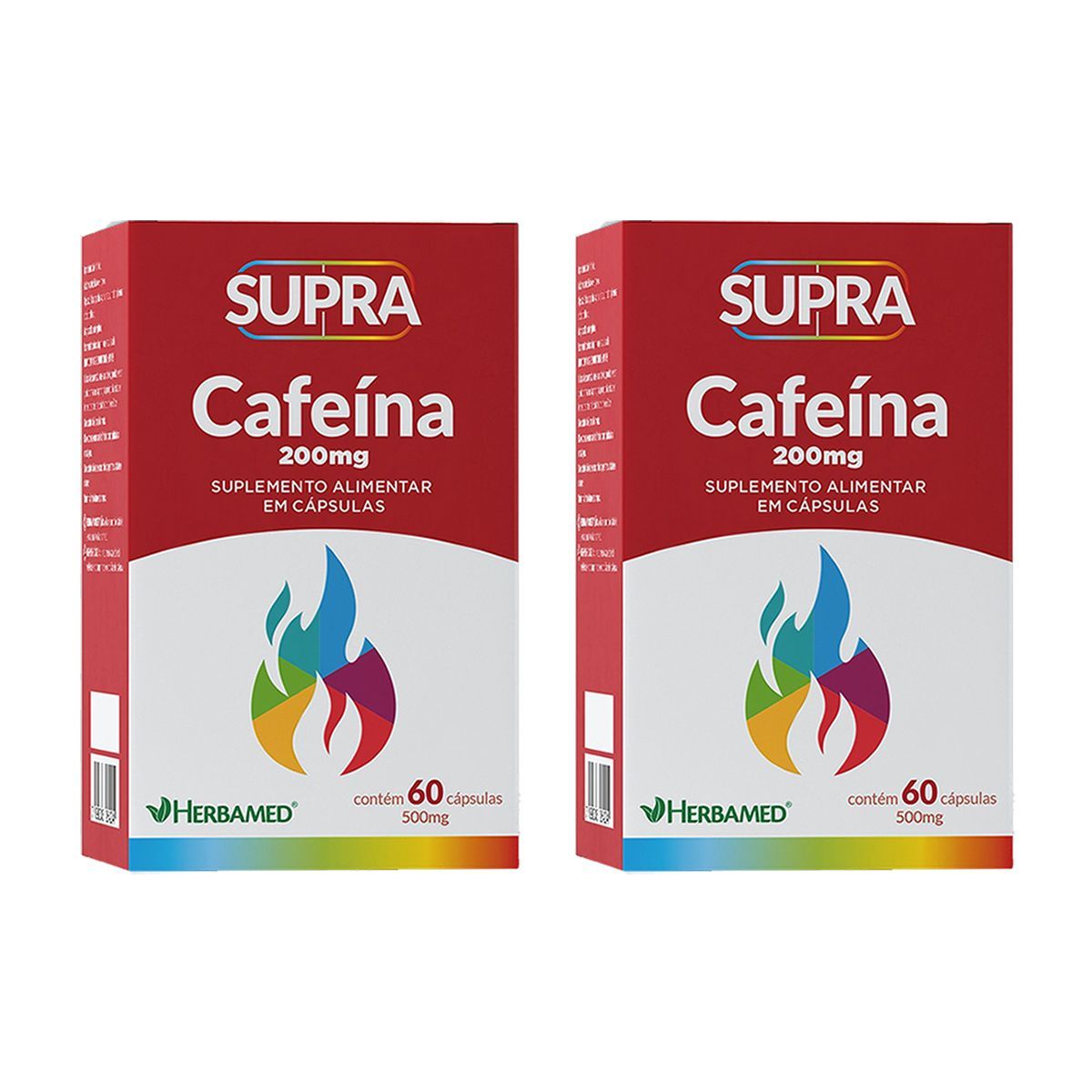 Kit 2X Supra Cafeina - 200mg 60 C�psulas - Herbamed