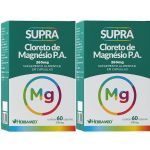 Kit 2X Supra Cloreto de Magn�sio P.A. - 60 C�psulas - Herbamed