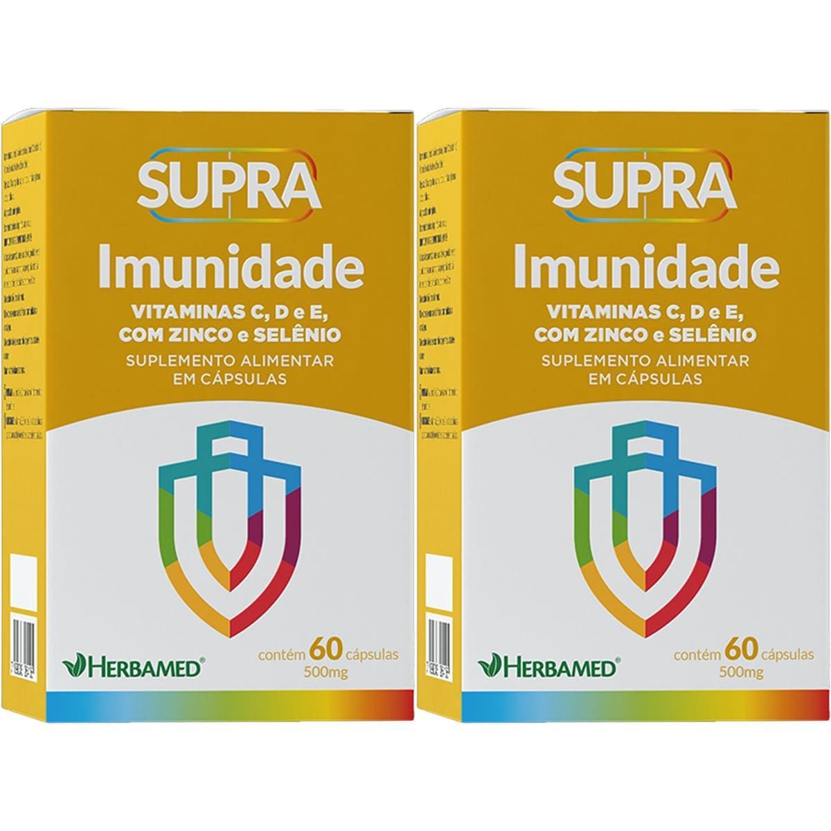 Kit 2X Supra Imunidade - 500mg 60 C�psulas - Herbamed