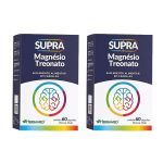 Kit 2X Supra Magn�sio Treonato - 60 C�psulas - Herbamed
