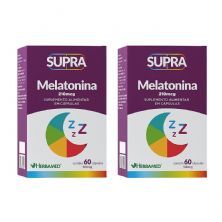 Kit 2X Supra Melatonina - 210mcg 60 C�psulas - Herbamed