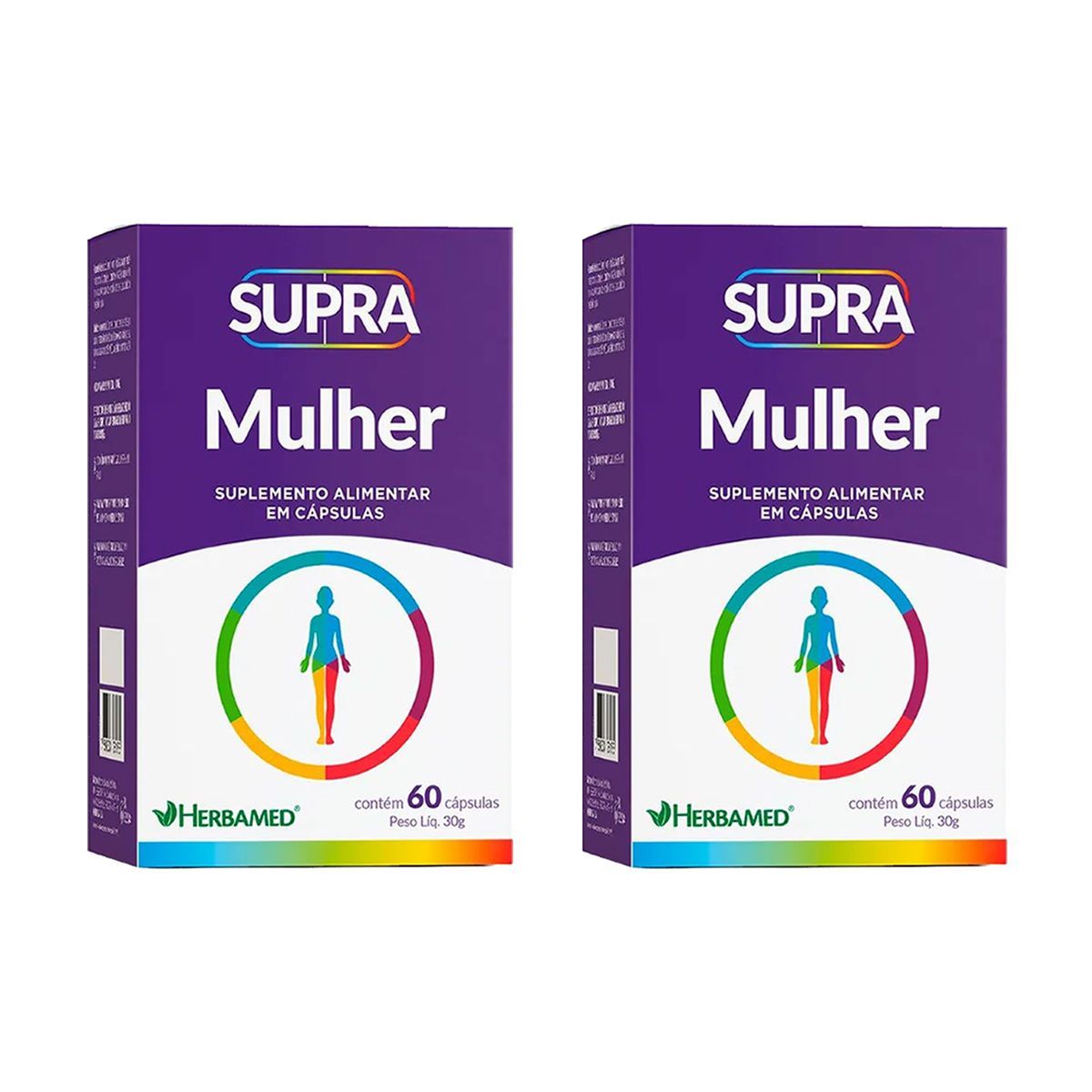 Kit 2X Supra Mulher Polivitam�nico - 60 C�psulas - Herbamed