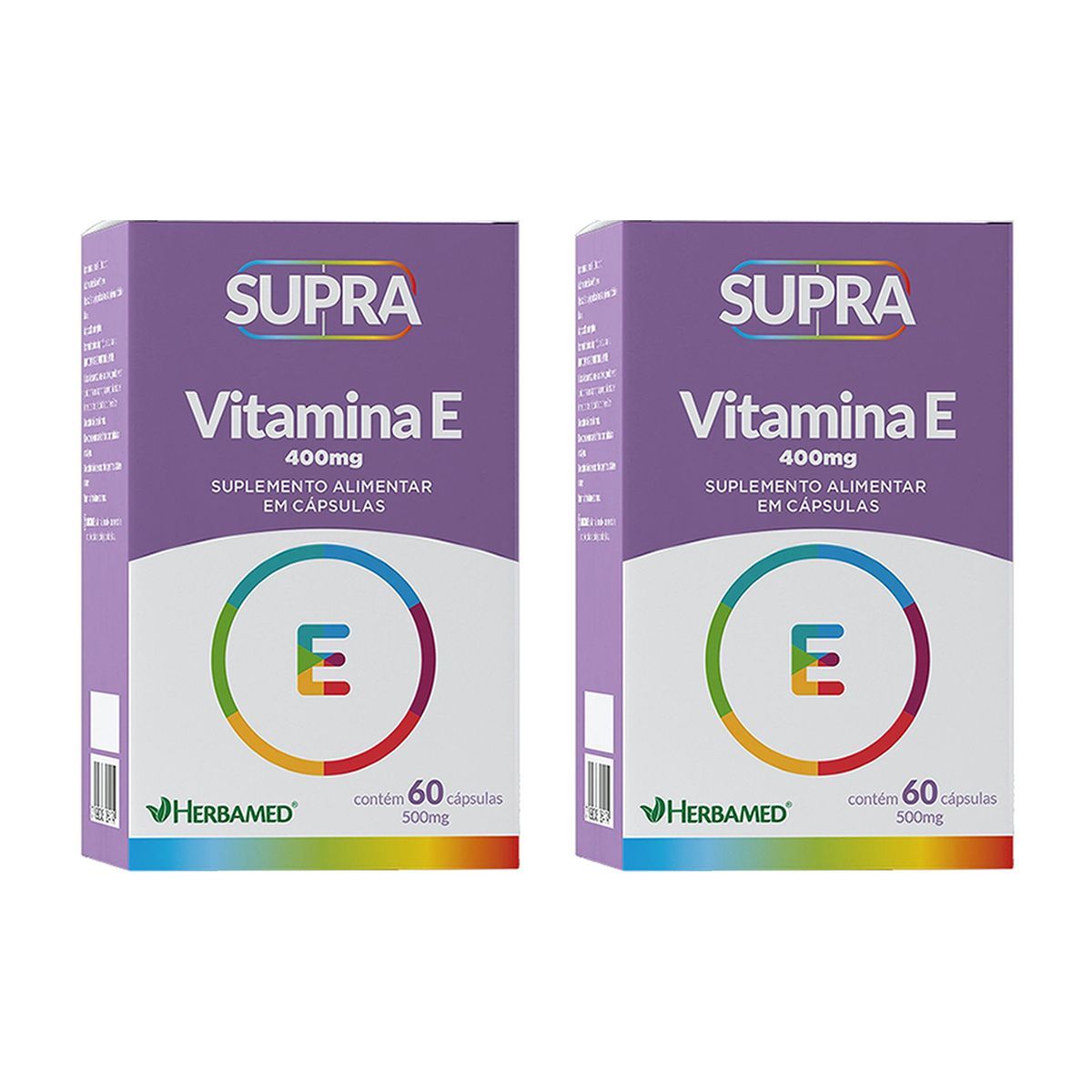 Kit 2X Supra Vitamina E - 400mg 60 C�psulas - Herbamed