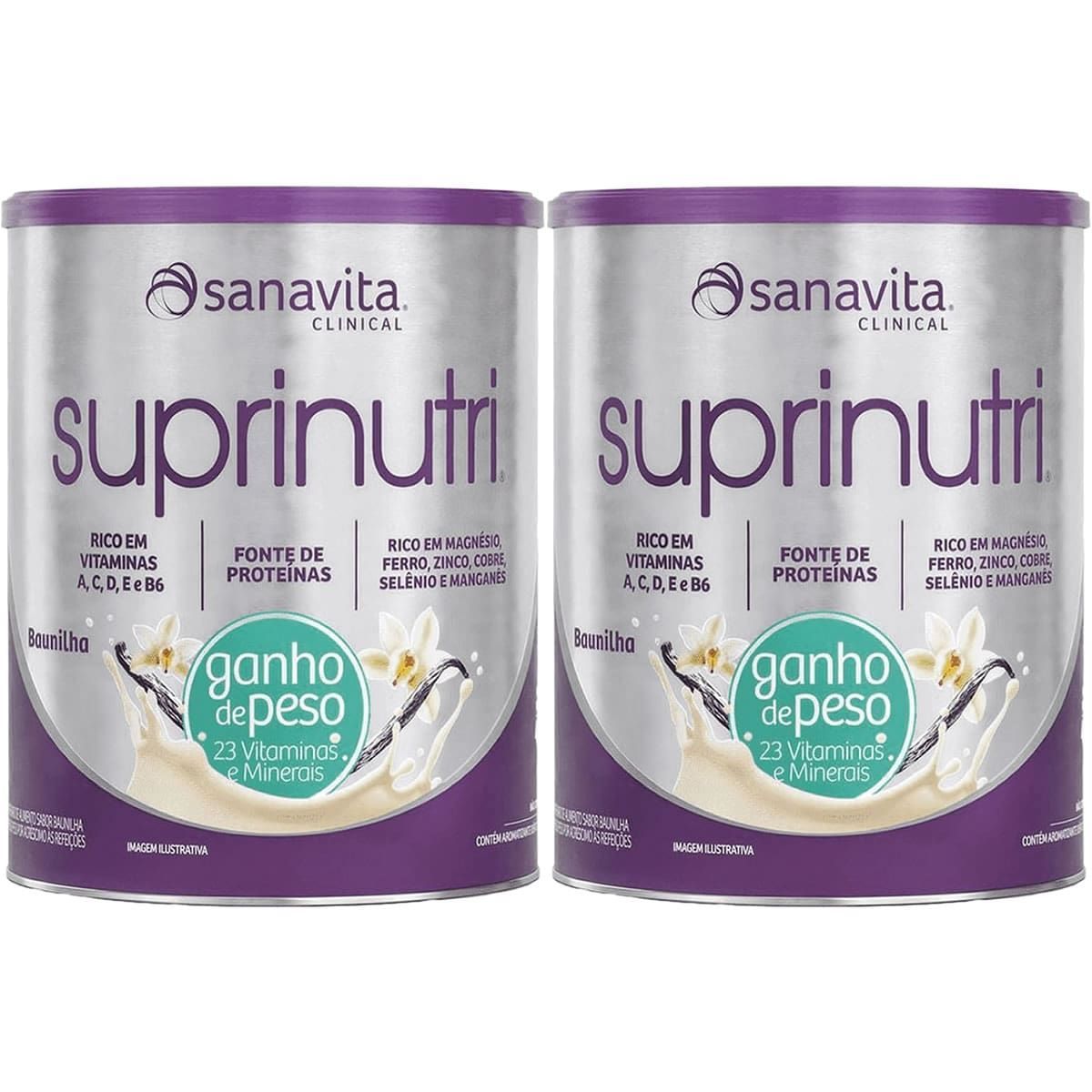 Kit 2X Suprinutri - 400g Baunilha - Sanavita