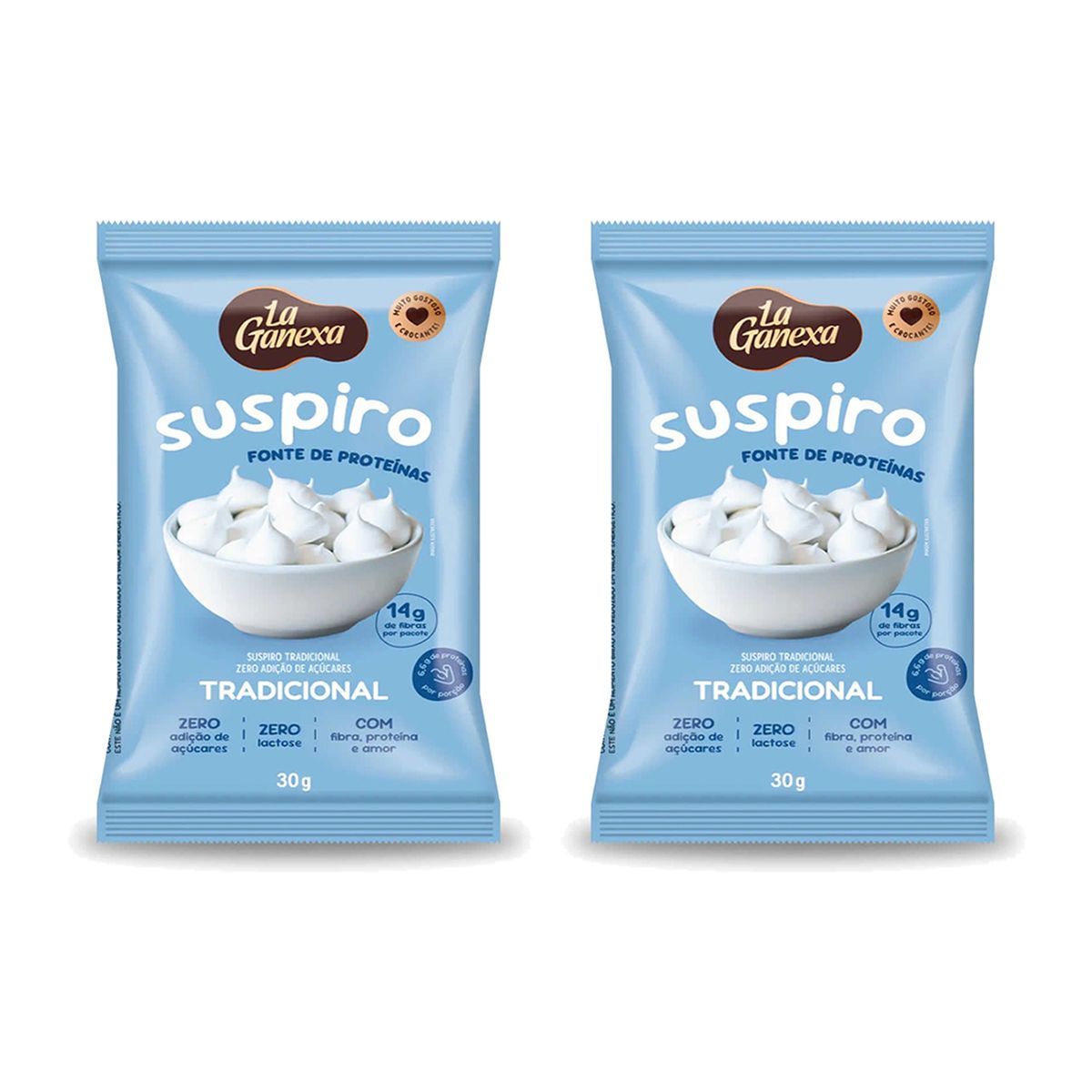 Kit 2X Suspiro Prote�co - 30g Tradicional - La Ganexa