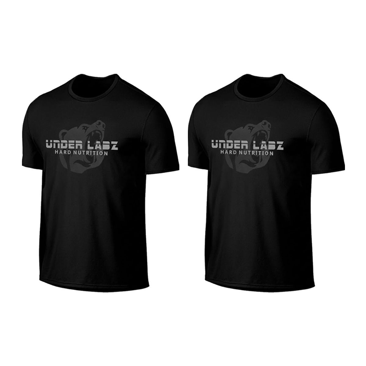 Kit 2X T-Shirt Under Labz Basic Poliamida - Preta  Tamanho M - Under Labz