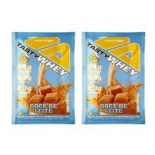 Kit 2X Tasty Whey 3W - 1 Sach� 34g Doce de Leite - Adaptogen