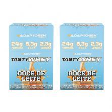 Kit 2X Tasty Whey 3W - 12 Sach�s 34g Doce de Leite - Adaptogen
