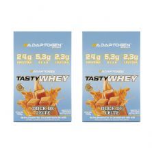 Kit 2X Tasty Whey 3W - 12 Sach�s 34g Doce de Leite - Adaptogen