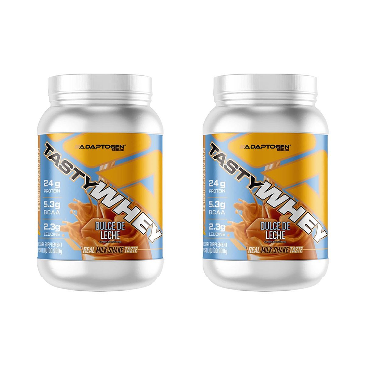Kit 2X Tasty Whey 3W - 900g Dulce de Leche - Adaptogen