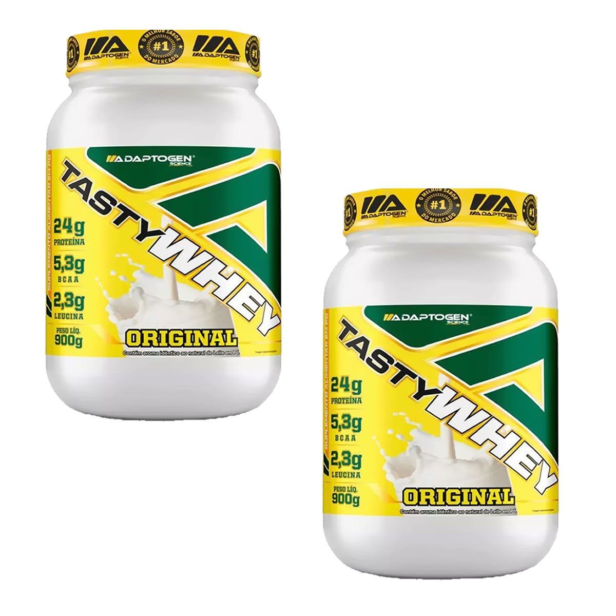 Kit 2X Tasty Whey 3W - 900g Original - Adaptogen
