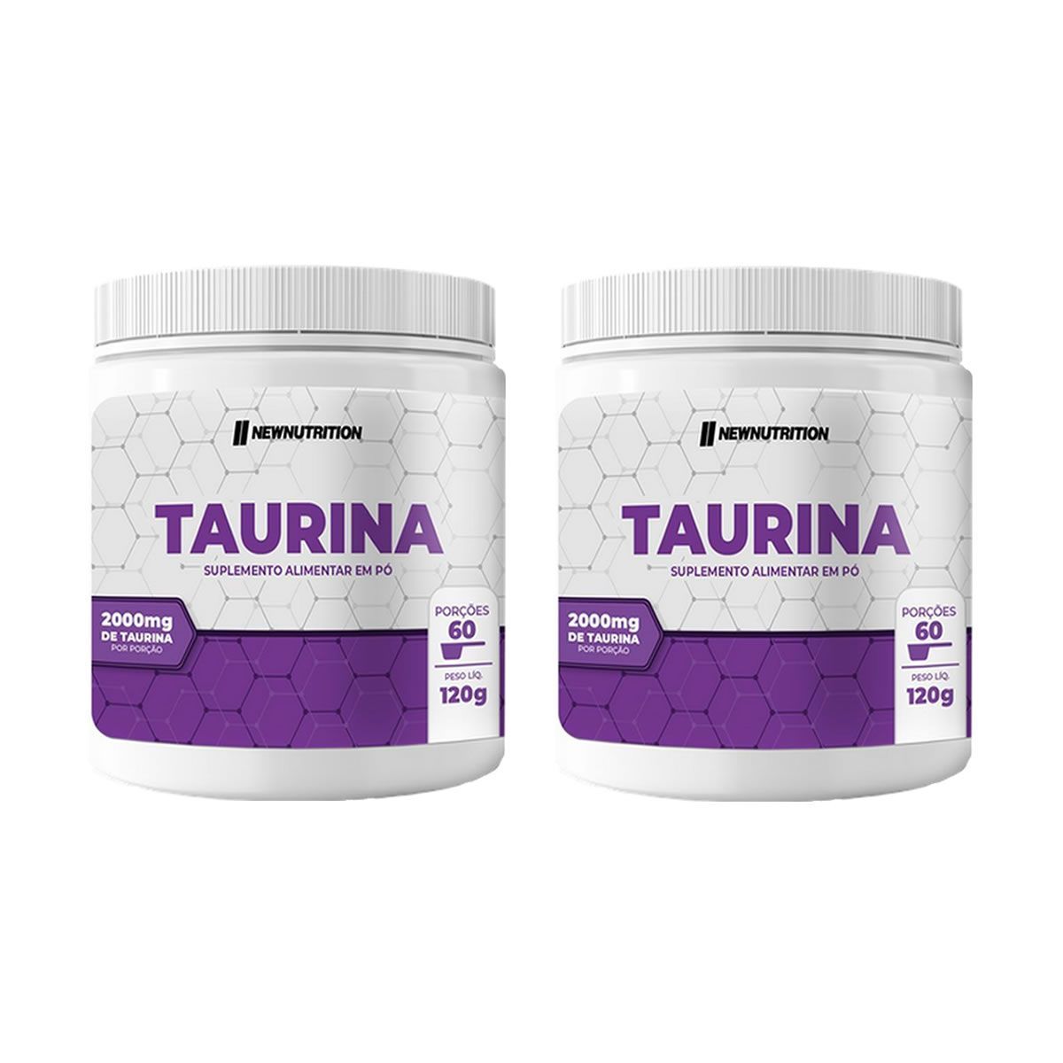 Kit 2X Taurina - 120g Sem Sabor - NewNutrition