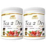 Kit 2X Tea 2 Dry  Ch� Detox -  225g Guaran� com Gengibre - Leader Nutrition
