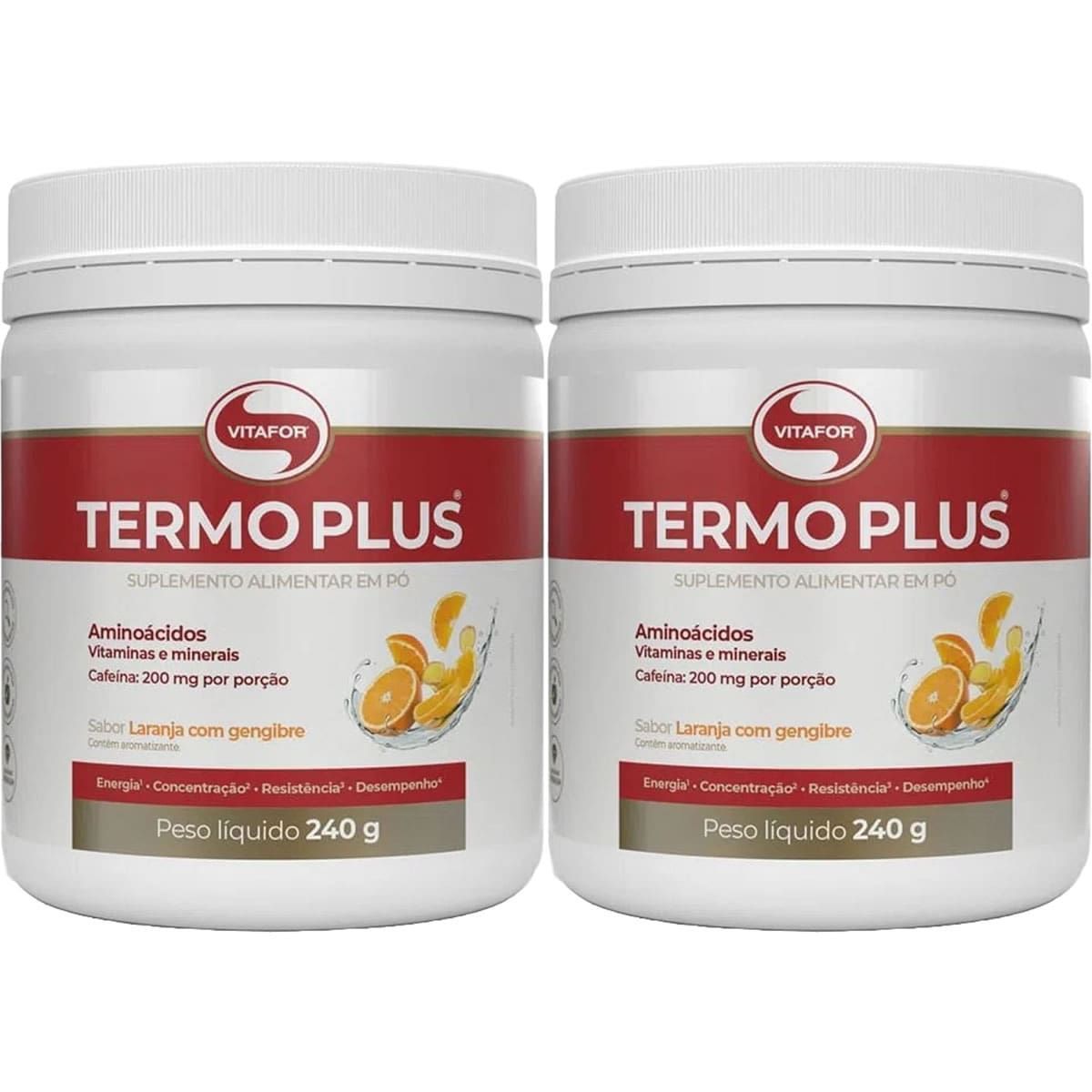Kit 2X Termo Plus - 240g Laranja com Gengibre - Vitafor