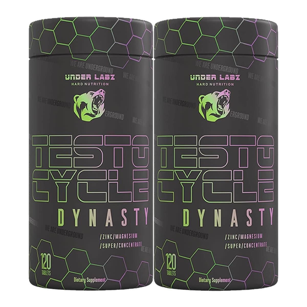 Kit 2X Testo Cycle Dynasty - 120 Tabletes - Under Labz