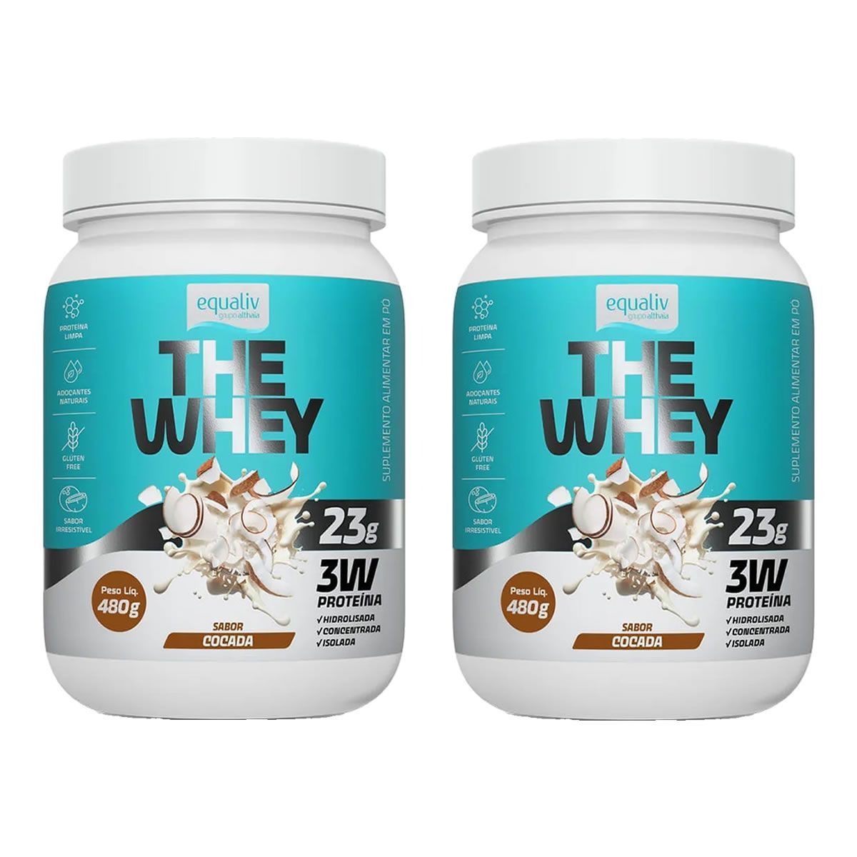 Kit 2X The Whey - 480g Cocada - Equaliv