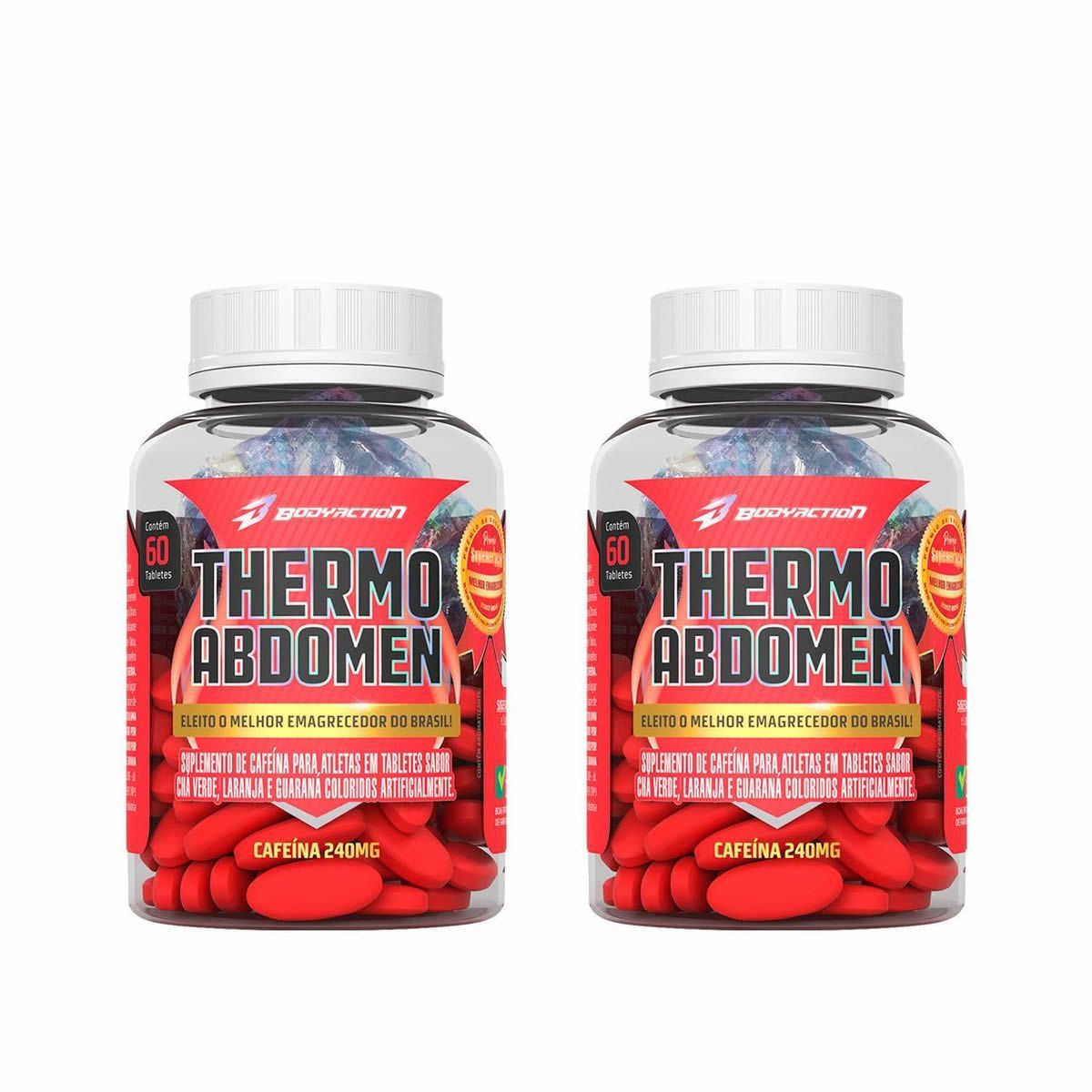 Kit 2X Thermo Abdomen - 60 Tabletes - BodyAction