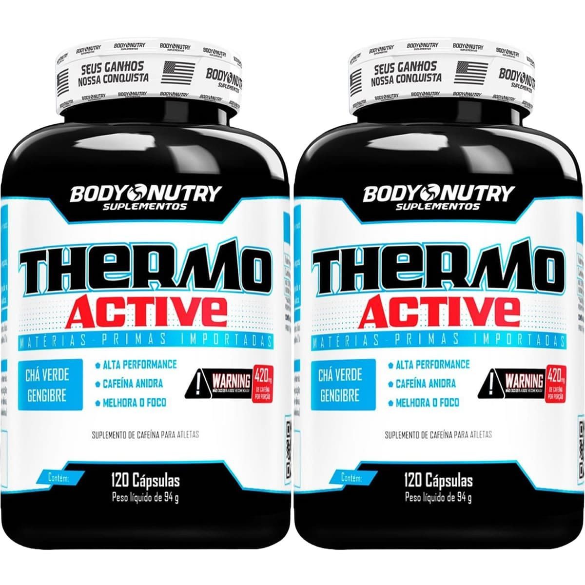Kit 2X Thermo Active - 120 C�psulas - Body Nutry