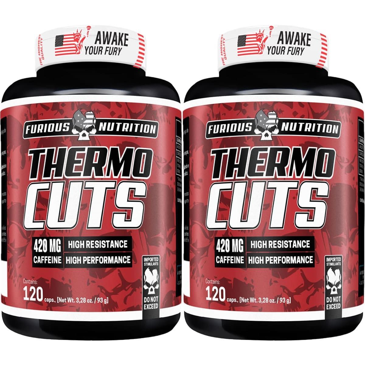 Kit 2X Thermo Cuts - 120 C�psulas Pote - Furious Nutrition