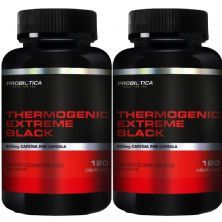 Kit 2X Thermogenic Extreme Black - 120 C�psulas - Probi�tica