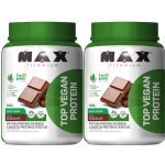Kit 2X Top Vegan Protein - 600g Chocolate - Max Titanium