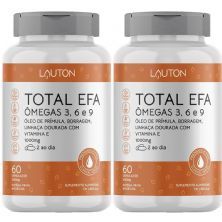 Kit 2X Total Efa �megas 3, 6 e 9  - 60 C�psulas - Lauton Nutrition
