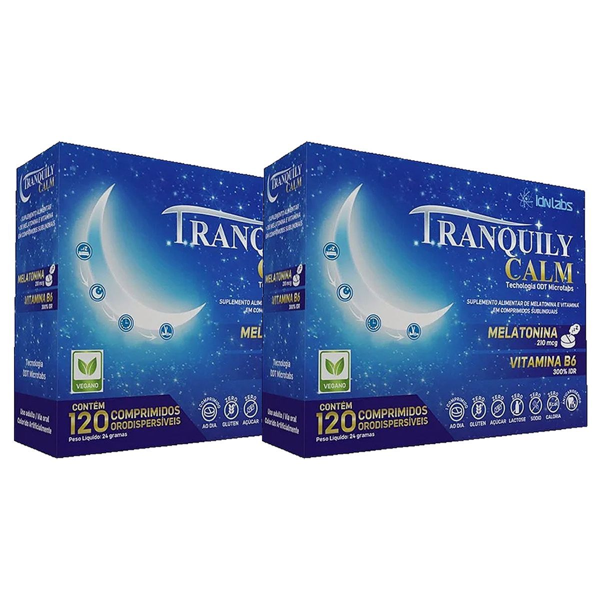 Kit 2X Tranquily Calm - 120 Comprimidos - IDN Labs