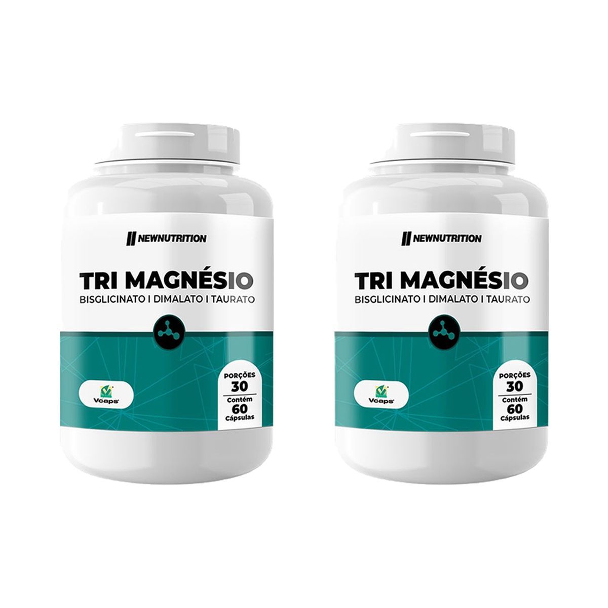 Kit 2X Tri Magn�sio - 60 C�psulas - NewNutrition