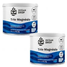 Kit 2X Trio Magnesio - 60 C�psulas - Ocean Drop
