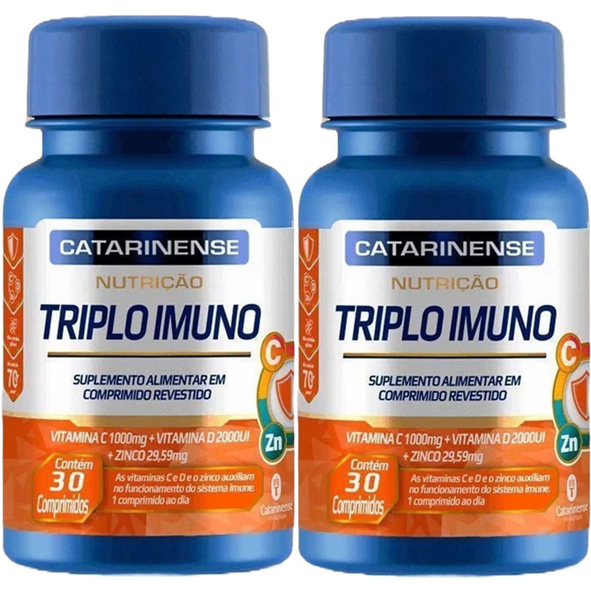 Kit 2X Triplo Imuno - 30 Comprimidos - Catarinense Nutri��o
