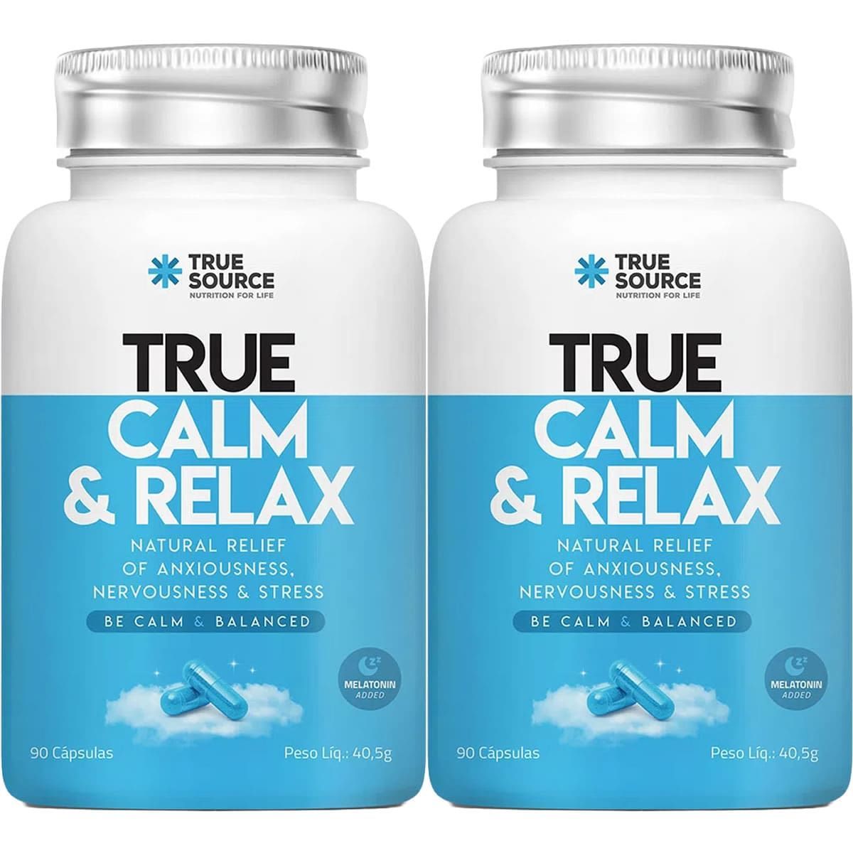 Kit 2X True Calm e Relax - 90 C�psulas - True Source