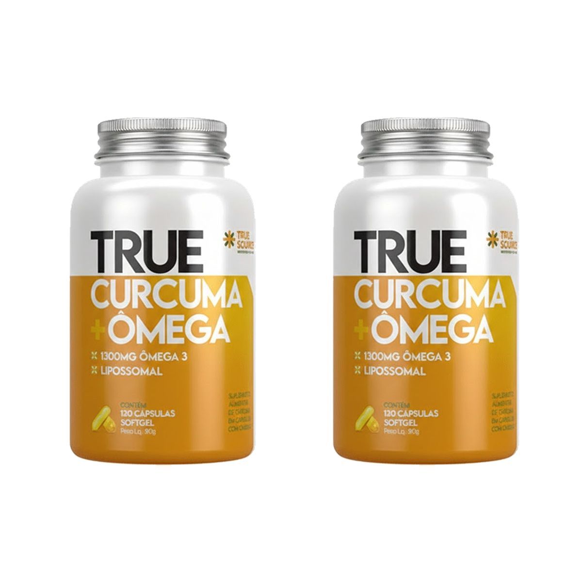 Kit 2X True C�rcuma + �mega Lipossomal - 120 C�psulas - True Source