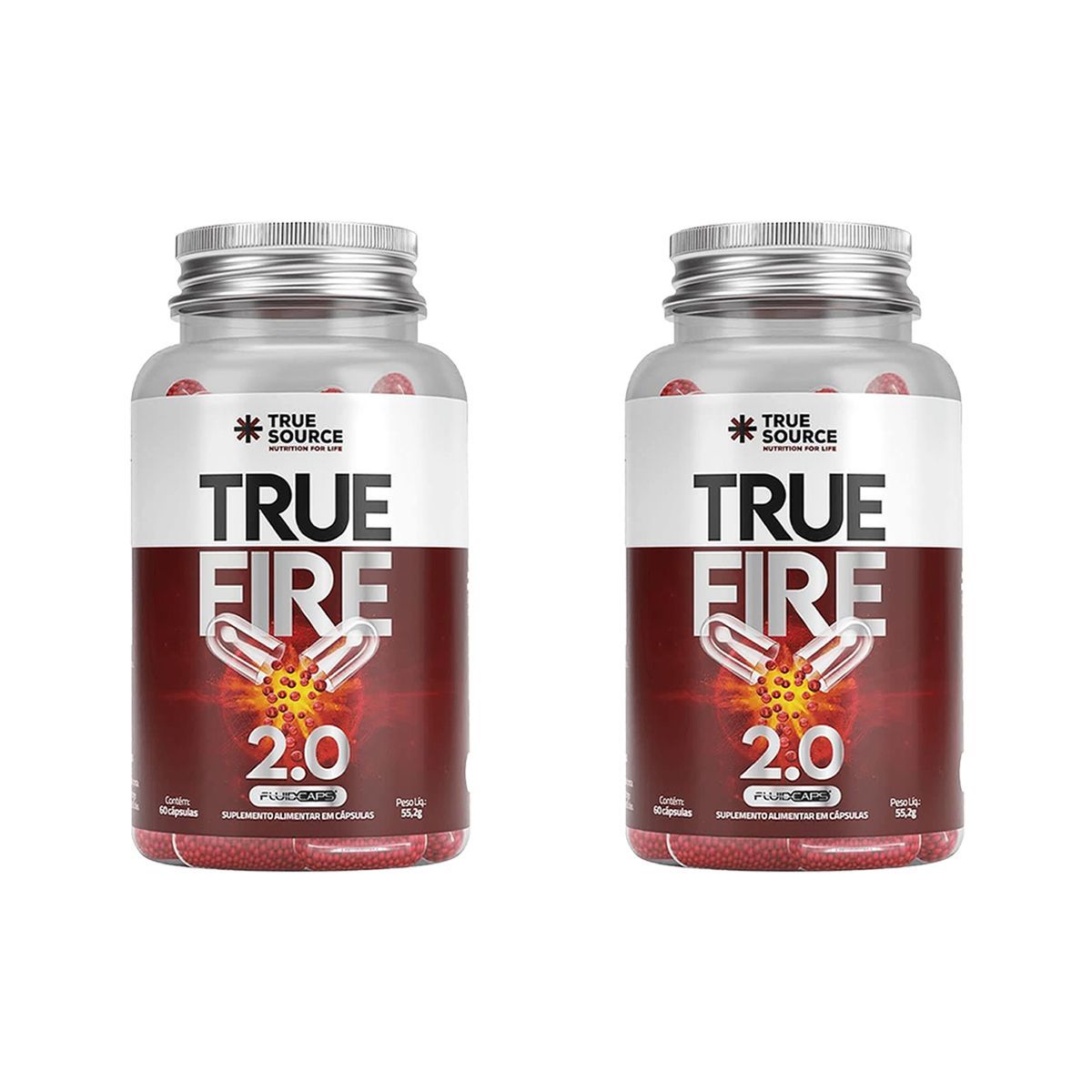 Kit 2X True Fire 2.0 - 60 C�psulas - True Source