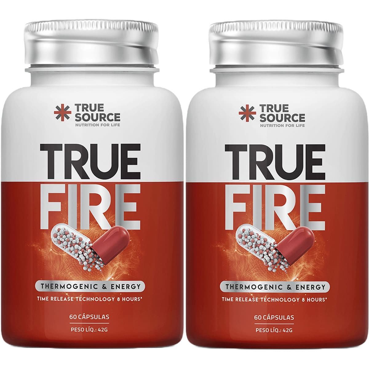 Kit 2X True Fire Termog�nico  - 60 C�psulas - True Source