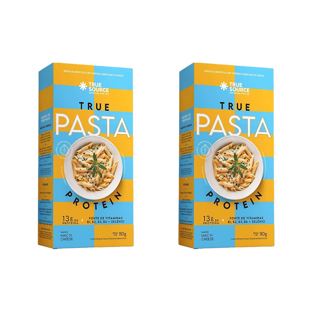 Kit 2X True Pasta Protein - 110g Mac N Cheese - True Source