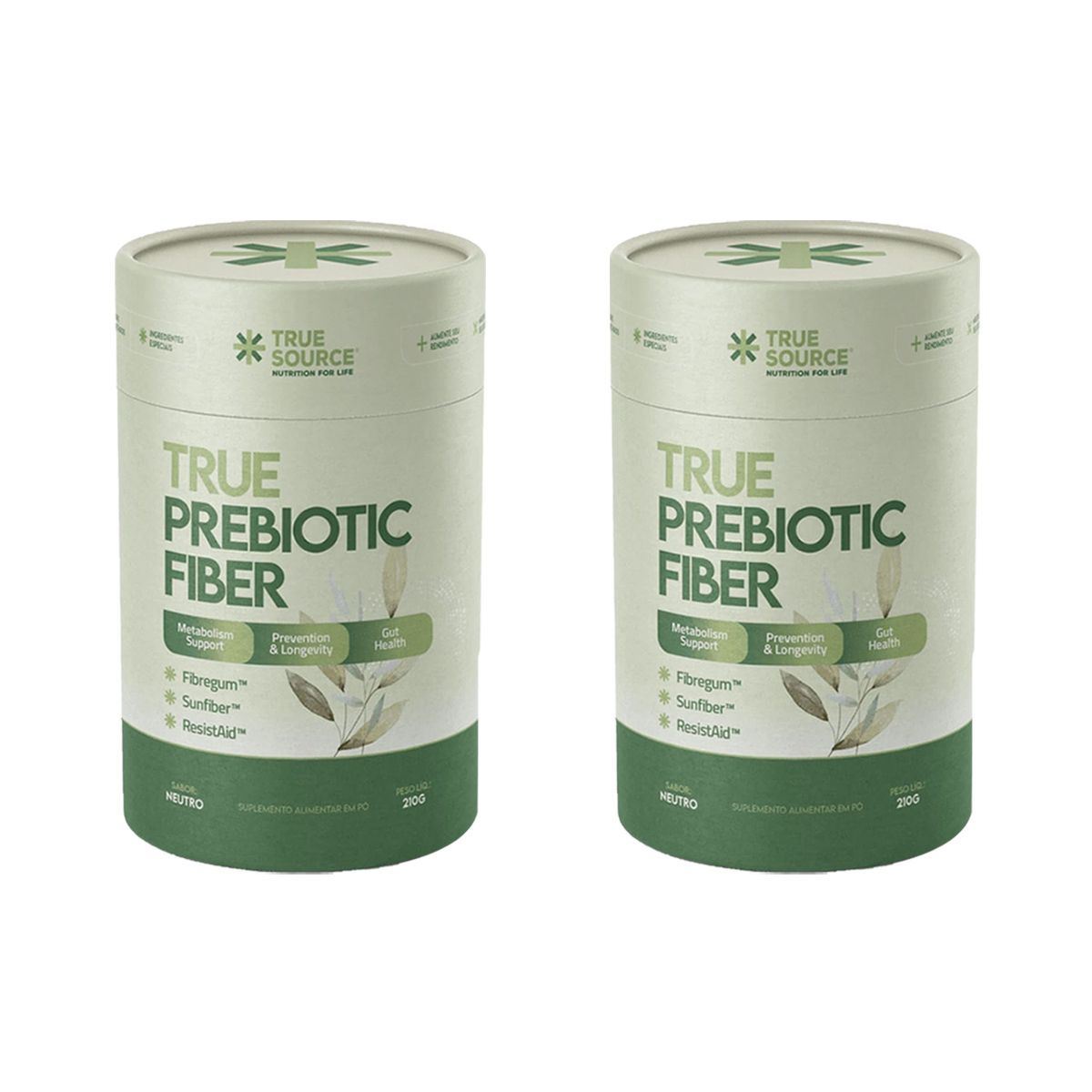 Kit 2X True Prebiotic Fiber - 210g Neutro - True Source