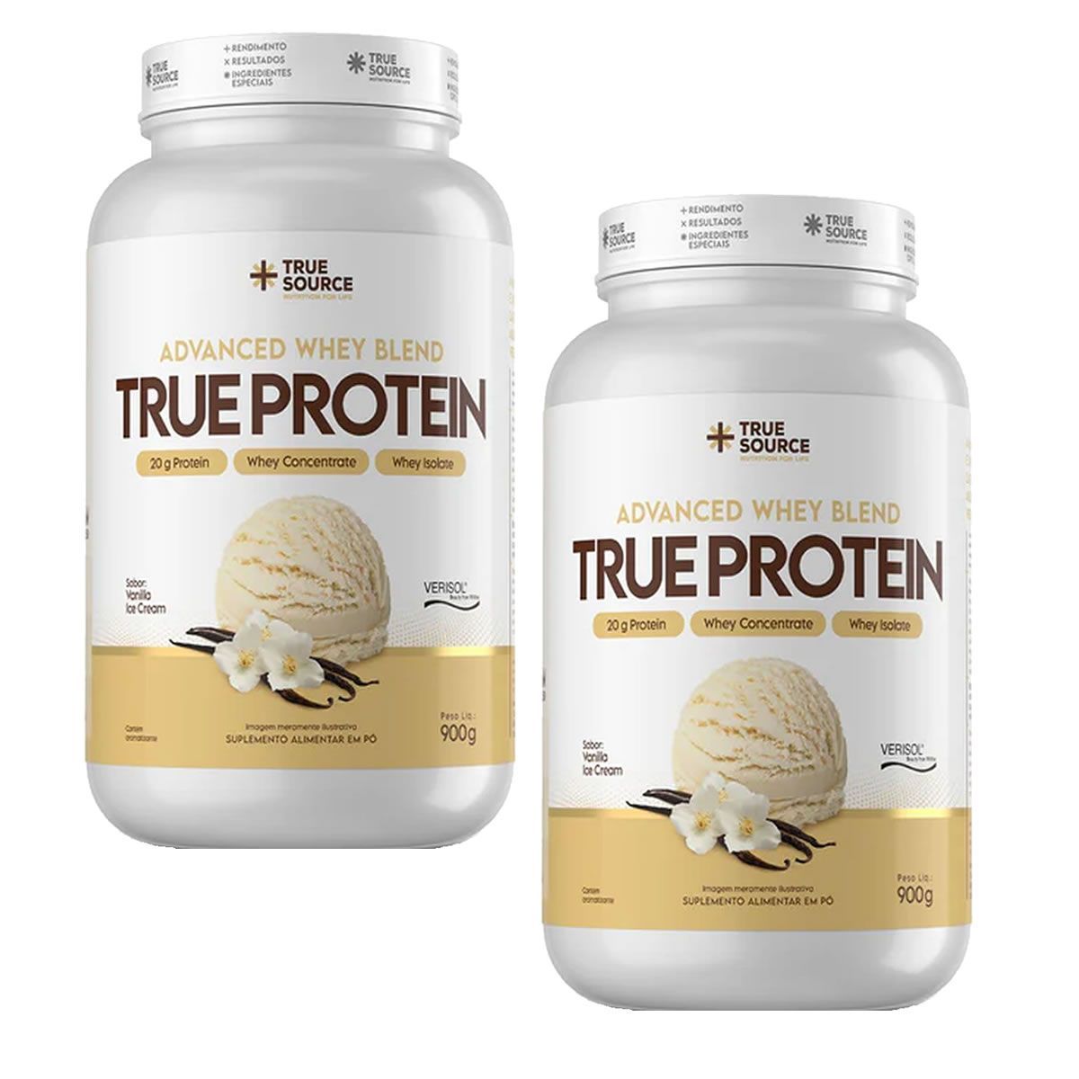 Kit 2X True Protein Advanced Whey - 900g Vanilla Ice Cream  - True Source