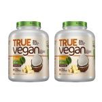 Kit 2X True Vegan Prote�na Vegetal - 1810g Chocolate Branco com Coco - True Source