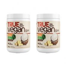 Kit 2X True Vegan Prote�na Vegetal - 418g Chocolate Branco com Coco - True Source