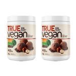 Kit 2X True Vegan Prote�na Vegetal - 418g Chocolate com Avel� - True Source